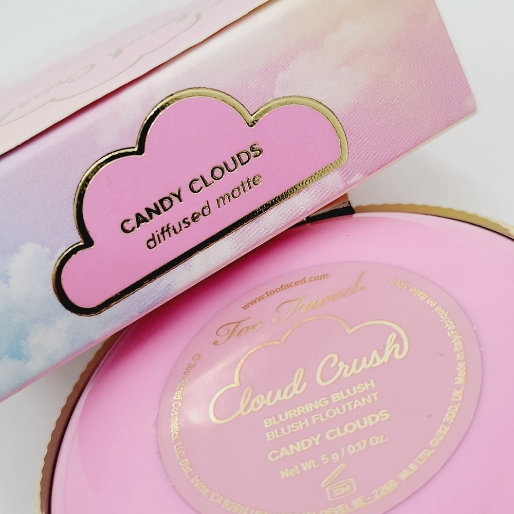 Candy Clouds Too Faced Cloud Crush Blurring Blush Cool Pink Brand New In Box - Picture 10 of 11
